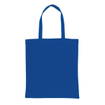 Sac personnalisé en coton recyclé renforcé 145 g/m2 Waterless couleur bleu deuxième vue