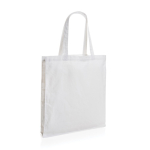 Sac personnalisé en coton recyclé renforcé 145 g/m2 Waterless couleur blanc