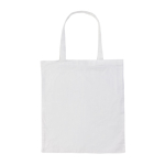 Sac personnalisé en coton recyclé renforcé 145 g/m2 Waterless couleur blanc deuxième vue