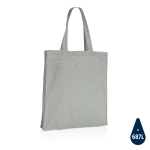 Sac personnalisé en coton recyclé renforcé 145 g/m2 Waterless couleur gris
