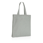 Sac personnalisé en coton recyclé renforcé 145 g/m2 Waterless couleur gris troisième vue
