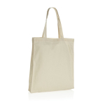 Sac personnalisé en coton recyclé renforcé 145 g/m2 Waterless couleur beige troisième vue