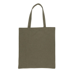 Sac personnalisé en coton recyclé renforcé 145 g/m2 Waterless couleur vert militaire deuxième vue