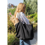 Grand sac cadeau en coton recyclé imprimé ou brodé 145 g/m2 Waterless couleur noir vue d'ambiance