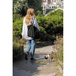 Grand sac cadeau en coton recyclé imprimé ou brodé 145 g/m2 Waterless couleur noir vue d'ambiance 2