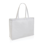 Grand sac cadeau en coton recyclé imprimé ou brodé 145 g/m2 Waterless couleur blanc