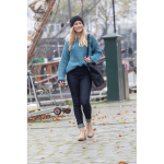 Tote bag recyclé avec poignées longues 330 g/m2 Waterless Strong couleur noir vue d'ambience 3