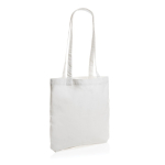 Tote bag recyclé avec poignées longues 330 g/m2 Waterless Strong couleur blanc