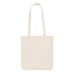 Tote bag recyclé avec poignées longues 330 g/m2 Waterless Strong couleur naturel deuxième vue