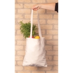 Tote bag recyclé avec poignées longues 330 g/m2 Waterless Strong couleur naturel vue d'ambiance