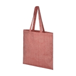 Tote bag en coton et polyester recyclé 210 g/m2 Recyclo Pro Colors couleur rouge