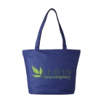 Sac à compartiments zippés avec compartiments zippés Zipper Infinity couleur bleu roi deuxième vue impression sérigraphique