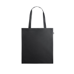 Sac personnalisé cabas recyclable avec longues poignées RPET Convert couleur noir