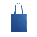 Sac personnalisé cabas recyclable avec longues poignées RPET Convert couleur bleu
