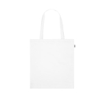 Sac personnalisé cabas recyclable avec longues poignées RPET Convert couleur blanc