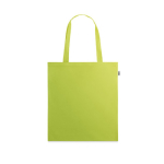Sac personnalisé cabas recyclable avec longues poignées RPET Convert couleur vert lime