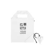 Sac pliable en plastique recyclé RPET couleur Strawberry RPET avec zone d'impression