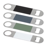 Décapsuleur en acier inoxydable avec détail coloré Metalwood Trend couleur noir deuxième vue en couleurs