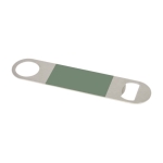 Décapsuleur en acier inoxydable avec détail coloré Metalwood Trend couleur vert
