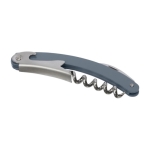 Tire-bouchon avec coupe capsule en acier inoxydable Gourmet couleur bleu