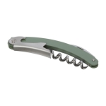 Tire-bouchon avec coupe capsule en acier inoxydable Gourmet couleur vert