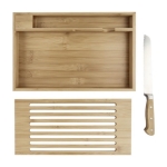 Planche avec couteau et design pour miettes Ramasse miettes couleur bois clair troisième vue