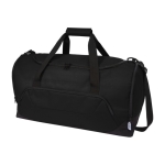 Sac de voyage publicitaire en plastique recyclé en couleur Sport couleur noir