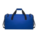 Sac de voyage publicitaire en plastique recyclé en couleur Sport couleur bleu roi deuxième vue arrière