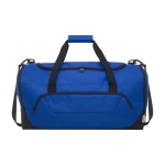 Sac de voyage publicitaire en plastique recyclé en couleur Sport couleur bleu roi deuxième vue frontale