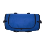 Sac de voyage publicitaire en plastique recyclé en couleur Sport couleur bleu roi troisième vue frontale