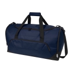 Sac de voyage publicitaire en plastique recyclé en couleur Sport couleur bleu marine