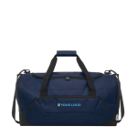 Sac de voyage publicitaire en plastique recyclé en couleur Sport avec zone d'impression