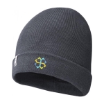 Bonnet écologique et publicitaire pour entreprises Elevate™ Hale couleur gris foncé