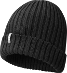 Bonnet en coton biologique avec revers plié Elevate™ Ives couleur noir