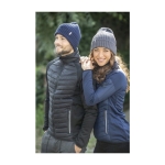 Bonnet en coton biologique avec revers plié Elevate™ Ives couleur bleu marine image nature morte