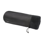 Couverture en polaire RPET très douce avec housse 240 g/m² Soft couleur noir