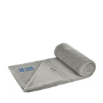 Couverture en polaire RPET très douce avec housse 240 g/m² Soft avec zone d'impression