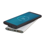 Batterie externe avec indicateur de batterie 8.000 mAh Chargepad Pro couleur argenté