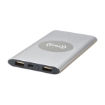 Batterie externe avec indicateur de batterie 8.000 mAh Chargepad Pro couleur argenté deuxième vue