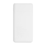 Power Bank de poche de 5.000 mAh avec deux ports USB Heroe couleur blanc deuxième vue arrière