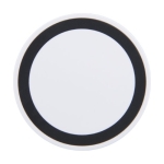 Socle de recharge sans fil rond avec une touche de couleur ColorRound couleur noir deuxième vue frontale