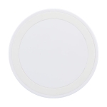 Socle de recharge sans fil rond avec une touche de couleur ColorRound couleur blanc deuxième vue
