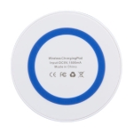 Socle de recharge sans fil rond avec une touche de couleur ColorRound couleur bleu roi deuxième vue arrière