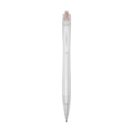 Stylo translucides recyclés avec encre bleue Marksman® Honhua couleur orange
