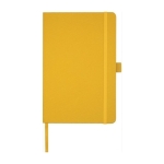 Carnet recyclé d'entreprise A5 avec pages lignées Marksman® Honhua couleur orange deuxième vue frontale