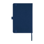 Carnet recyclé d'entreprise A5 avec pages lignées Marksman® Honhua couleur bleu marine deuxième vue arrière