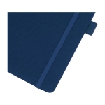 Carnet recyclé d'entreprise A5 avec pages lignées Marksman® Honhua couleur bleu marine vue détail 1