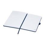 Carnet recyclé d'entreprise A5 avec pages lignées Marksman® Honhua couleur bleu marine deuxième vue