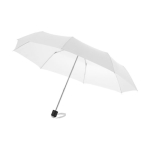 Petits parapluies pliants publicitaires avec housse Ø97 Basic couleur blanc