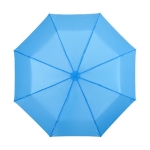 Petits parapluies pliants publicitaires avec housse Ø97 Basic couleur bleu ciel vue frontale
